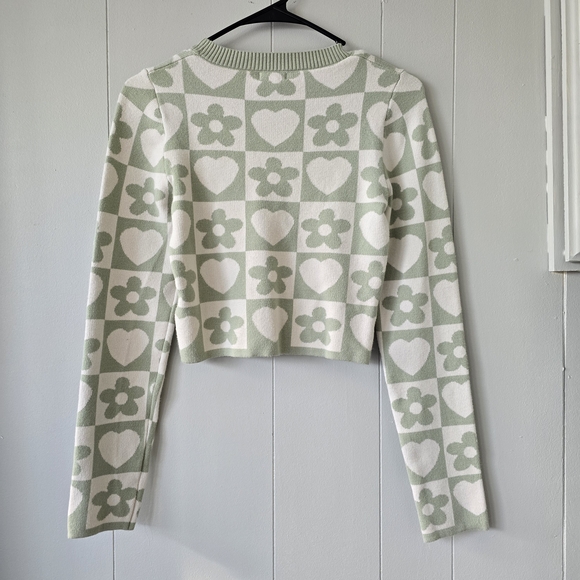 Debut Floral and Heart Pattern Sweater - Picture 3 of 7